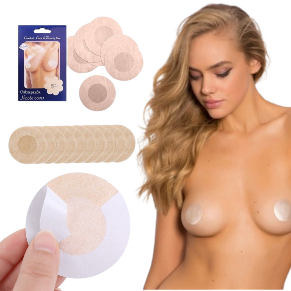 Kit 10 Adesivo Protetor Mamilo Bico Areola Tapa Seios Peito