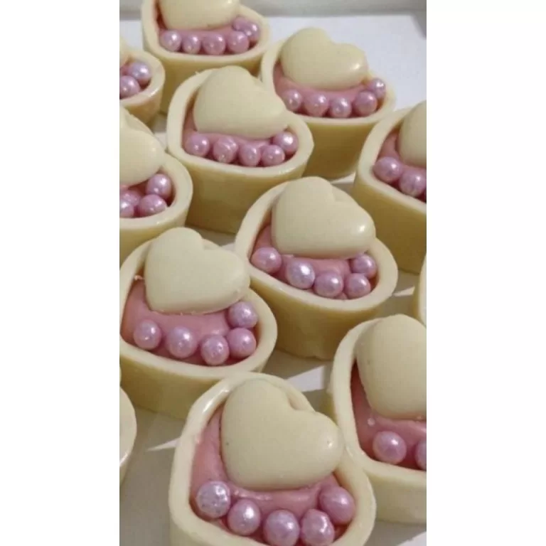 copinho de chocolate coração 9g