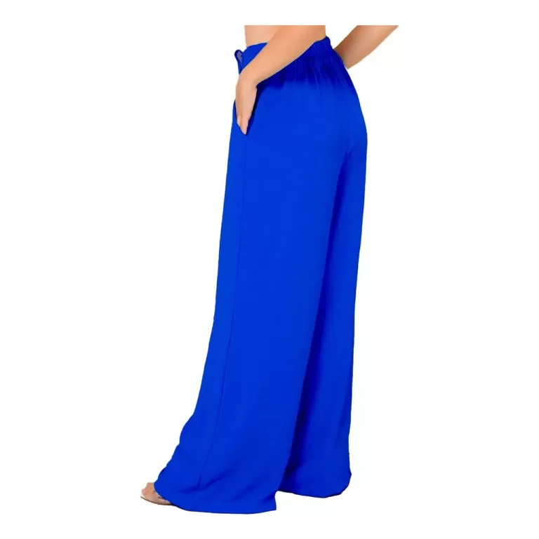 Calça Pantalona Com Bolso Cintura Alta Veste Do P