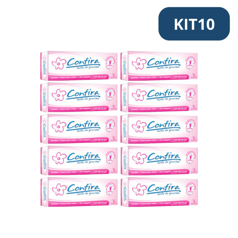 Teste De Gravidez Kit com 10 Confira em tira Sanfa