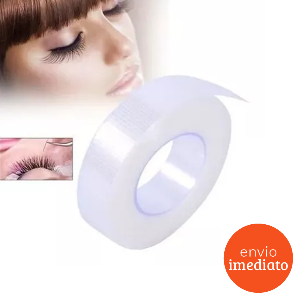 Fita Transpore Adesiva Transparente Antialergica para Extensao de Cilios 10m