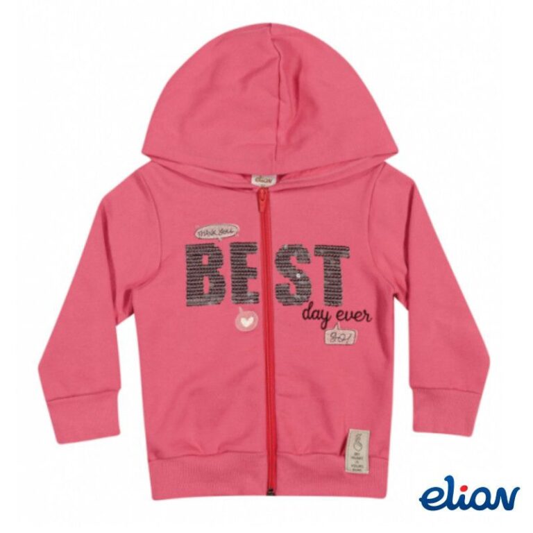 Jaqueta Moletom Flanelado Infantil Menina ElianTam