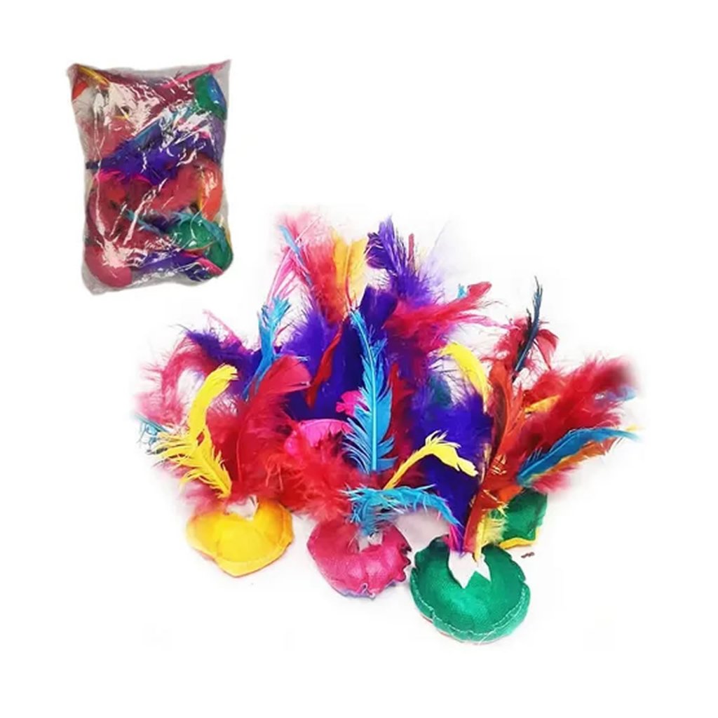 Kit Com 20 Peteca Pacote P Festa Junina brinquedo festa infantil