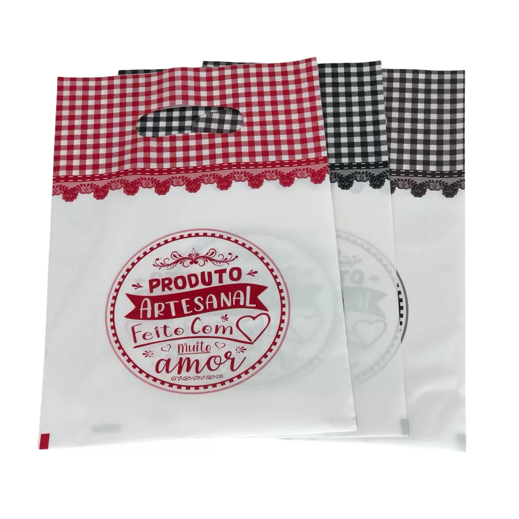 Sacola boca de palhaço 40x50cm Produto Artesanal 50un.