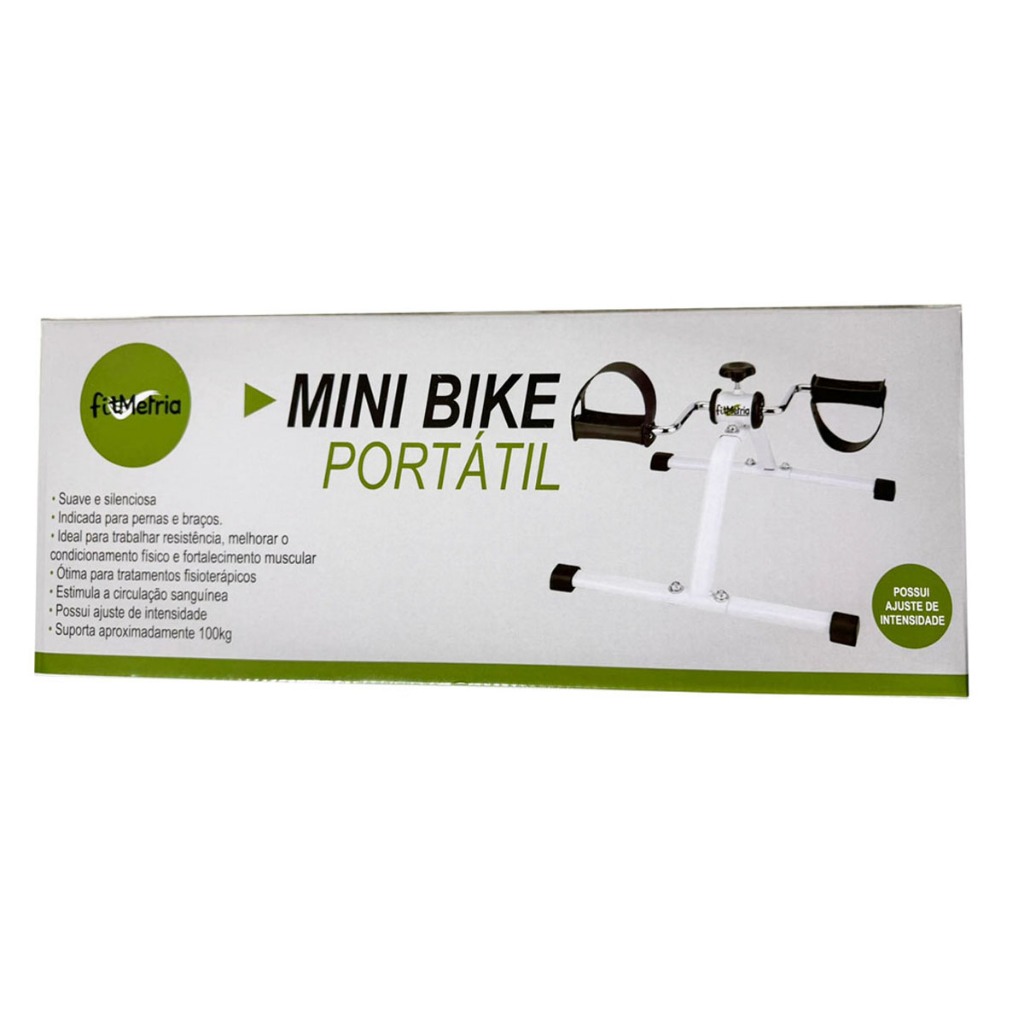 Mini Bicicleta Ergométrica Para Exercícios Pernas Braços Fisioterapia Reabilitação Idosos FITMETRIA