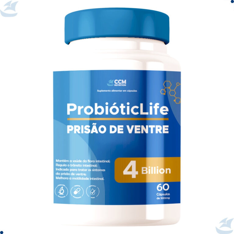 PROBIOTIC LIFE 60 CAPS PRISÃO DE VENTRE FIBRAS E 
