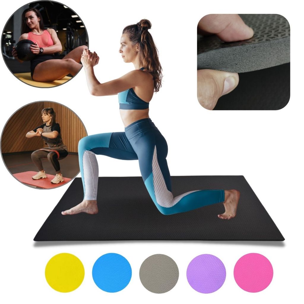 Colchonete Academia EVA 100x50cm 15mm Espessura Física Exercício Escola Ginástica Aeróbica Yoga