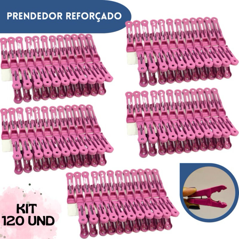 KIT 120 Prendedor Reforçado de roupa, Pregador Re
