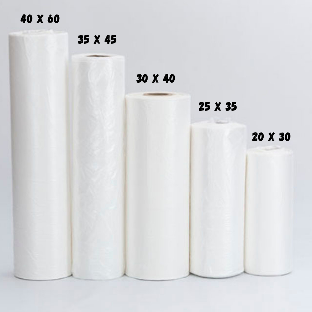 Rolo plástico Bobina Picotada Saco Transparente Super mercado