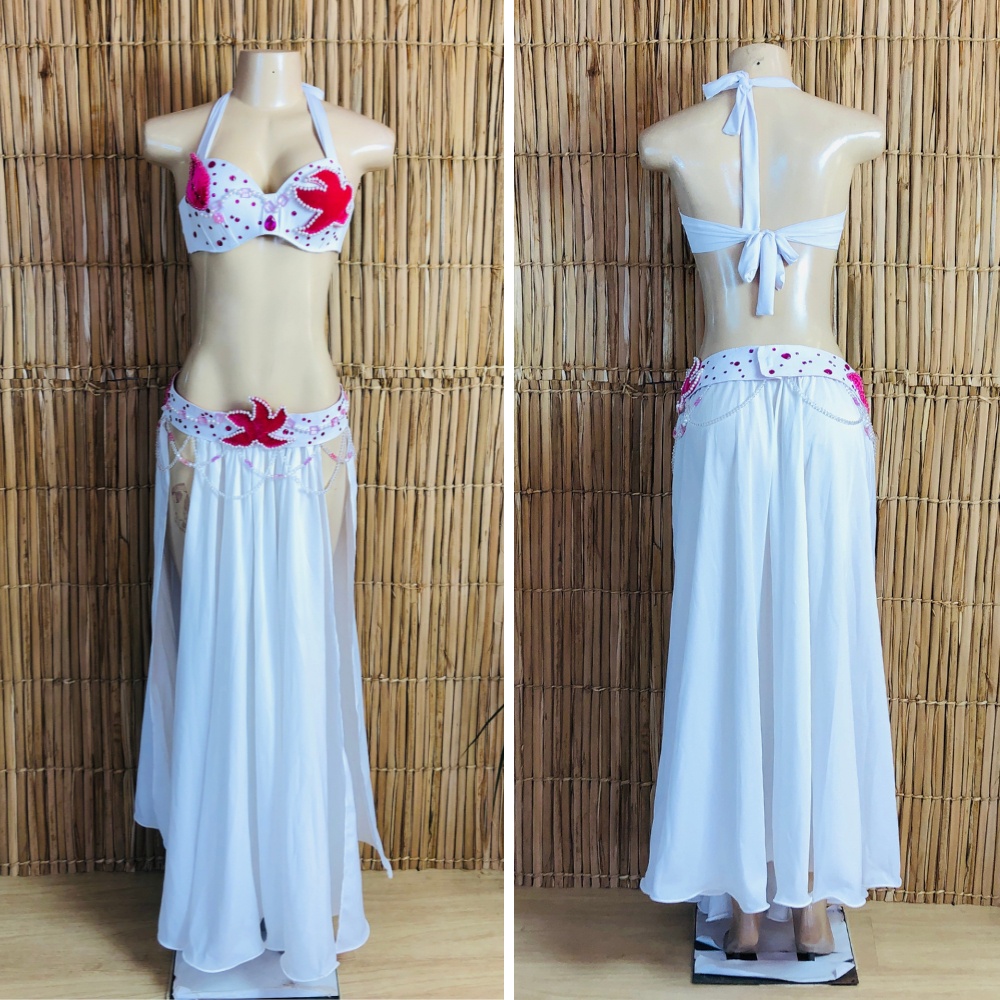 [Liquidação] Dança do Ventre Traje Bordado Completo G (44)  Pronta Entrega – TPCL-656