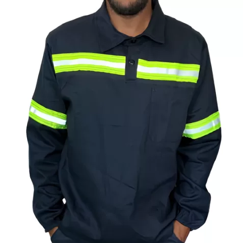 Camisa Uniforme Profissional P M G Gg Xg Faixa Ref