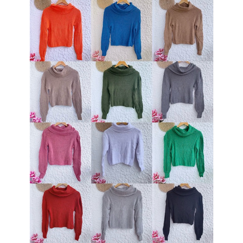 cropped gola alto #MX35 moda feminina