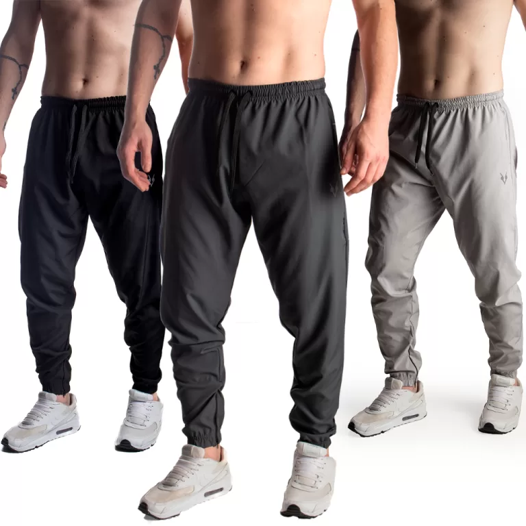 Kit 3 calças Jogger Masculina Flexível Logo Refl