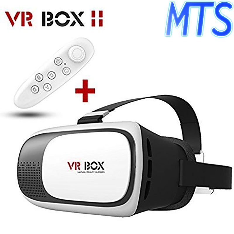 Óculos Vr Box 2.0 Realidade Virtual + Controle Cardboard 3d Bluetooth