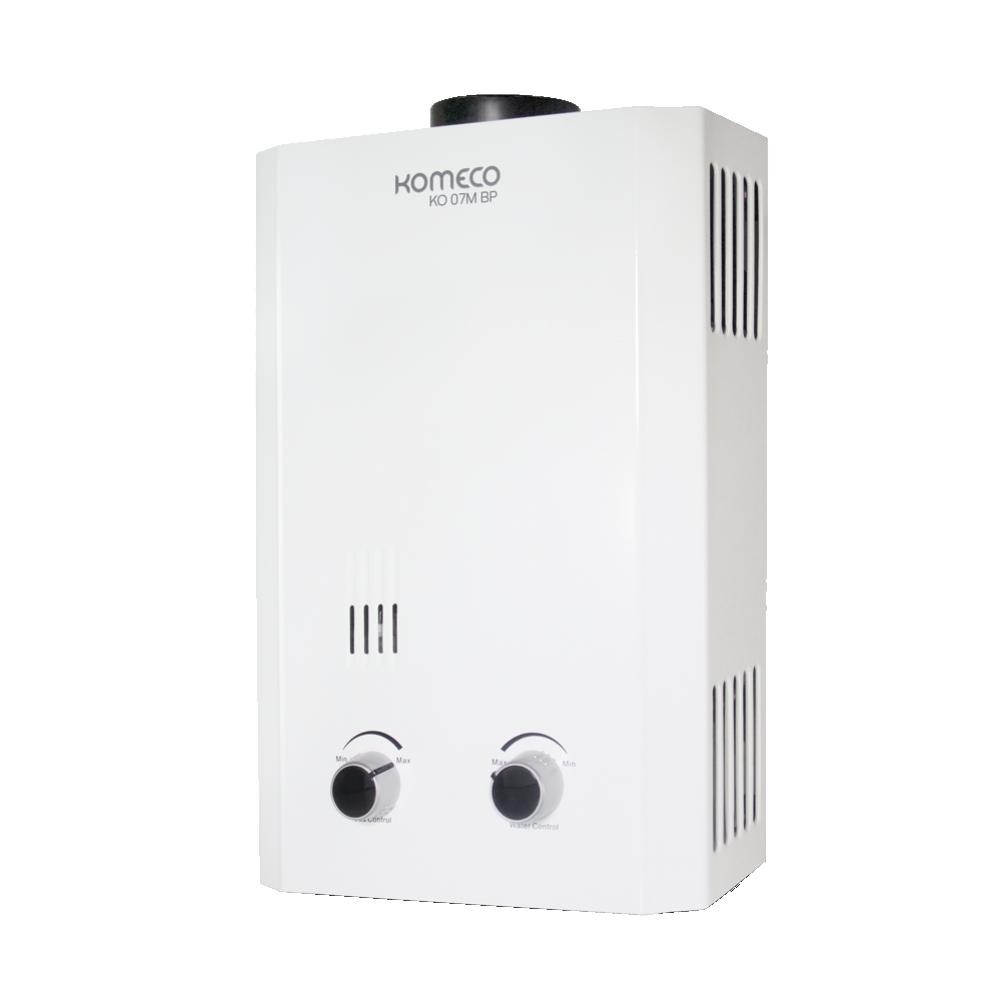 Aquecedor De Água A Gás Automático 7l Gn En Baixa Pressão Ko 07m Branco Komeco