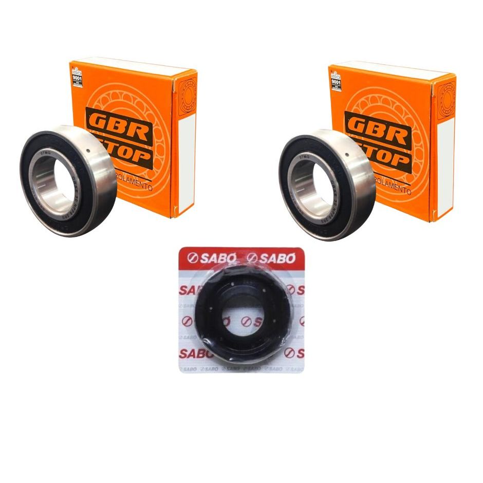 Kit 2 Rolamentos 6006 2rs Consul Brastemp E Retentor Sabo