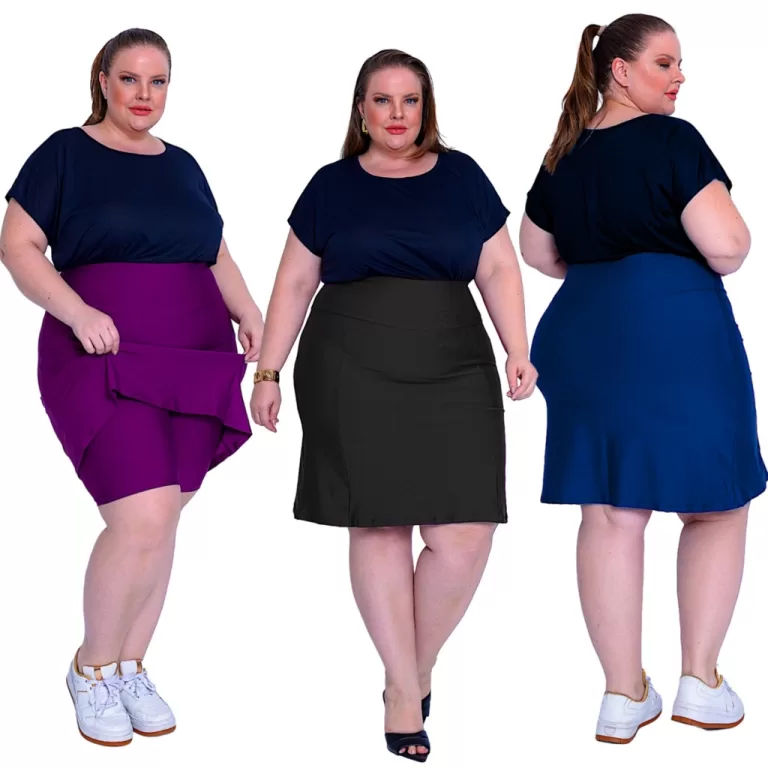 Short Saia Roupa Feminina Plus Size Evangelica Sec