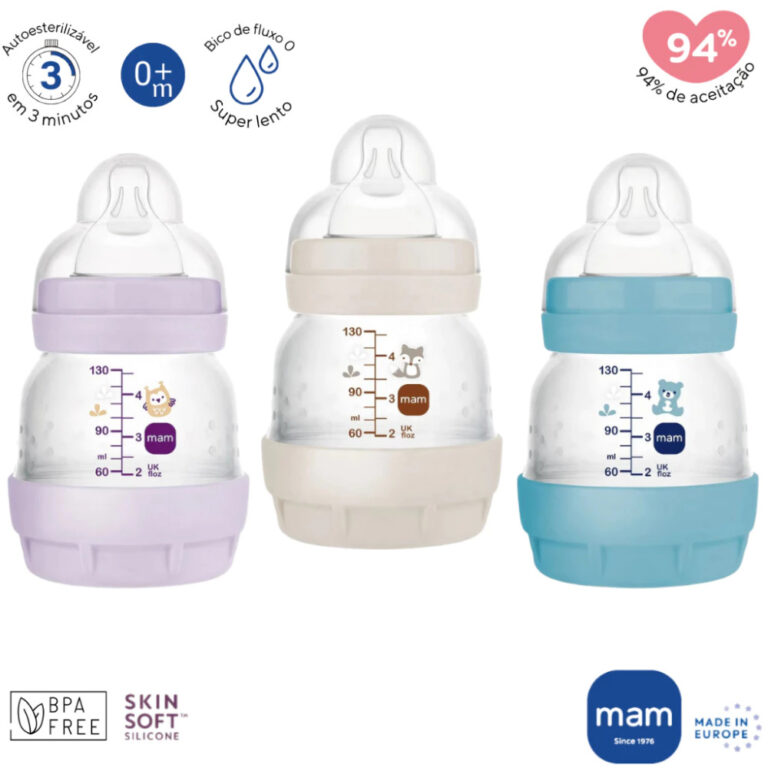 MAMADEIRA MAM EASY START ANTICÓLICA 0 MESES 130ML