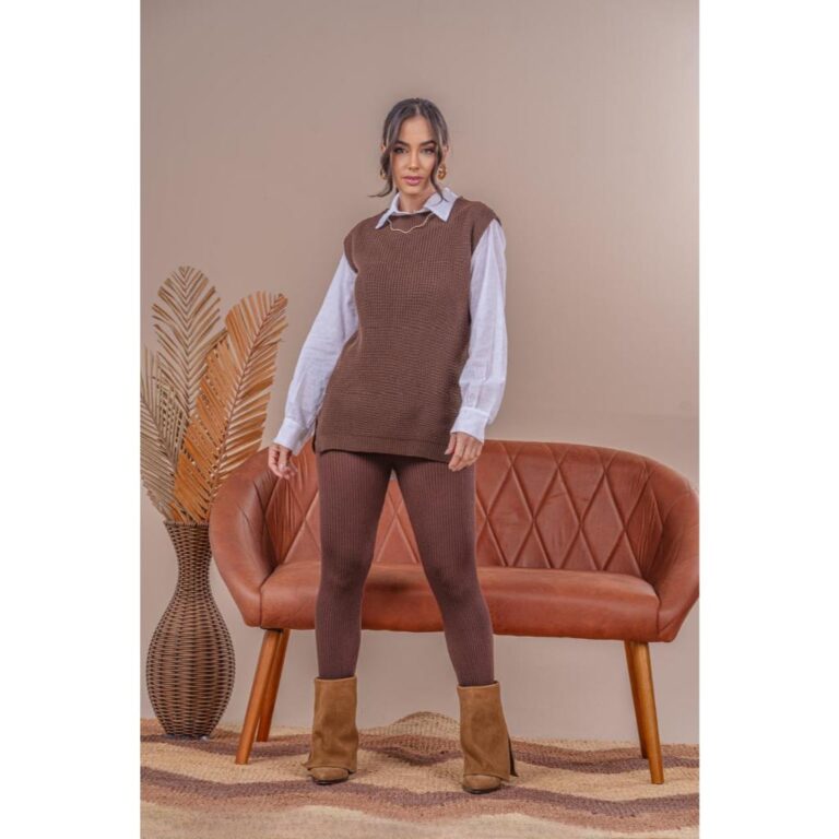 Max Colete Regata Feminino de Tricot Fang Básico 