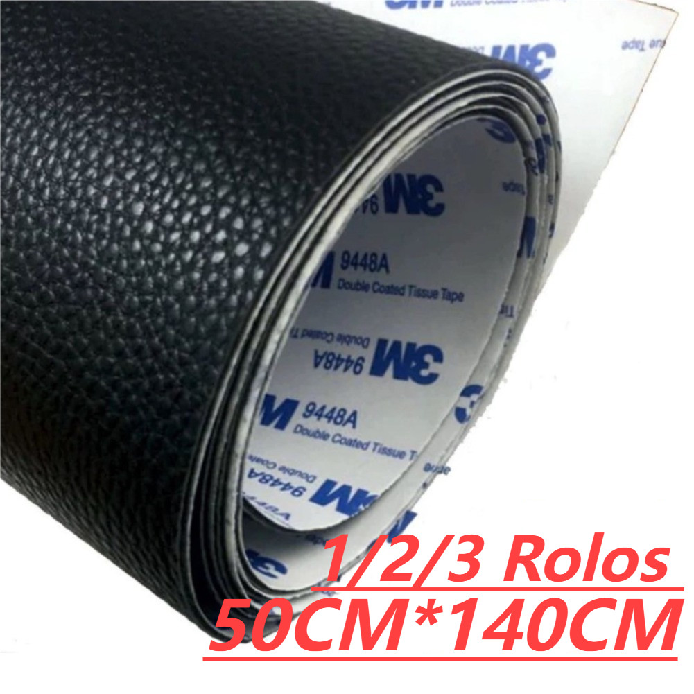 Couro Sintético Autocolante 140x50cm – Reparo Rápido para Sofá/Carro/Parede + Móveis | PVC Reforçado