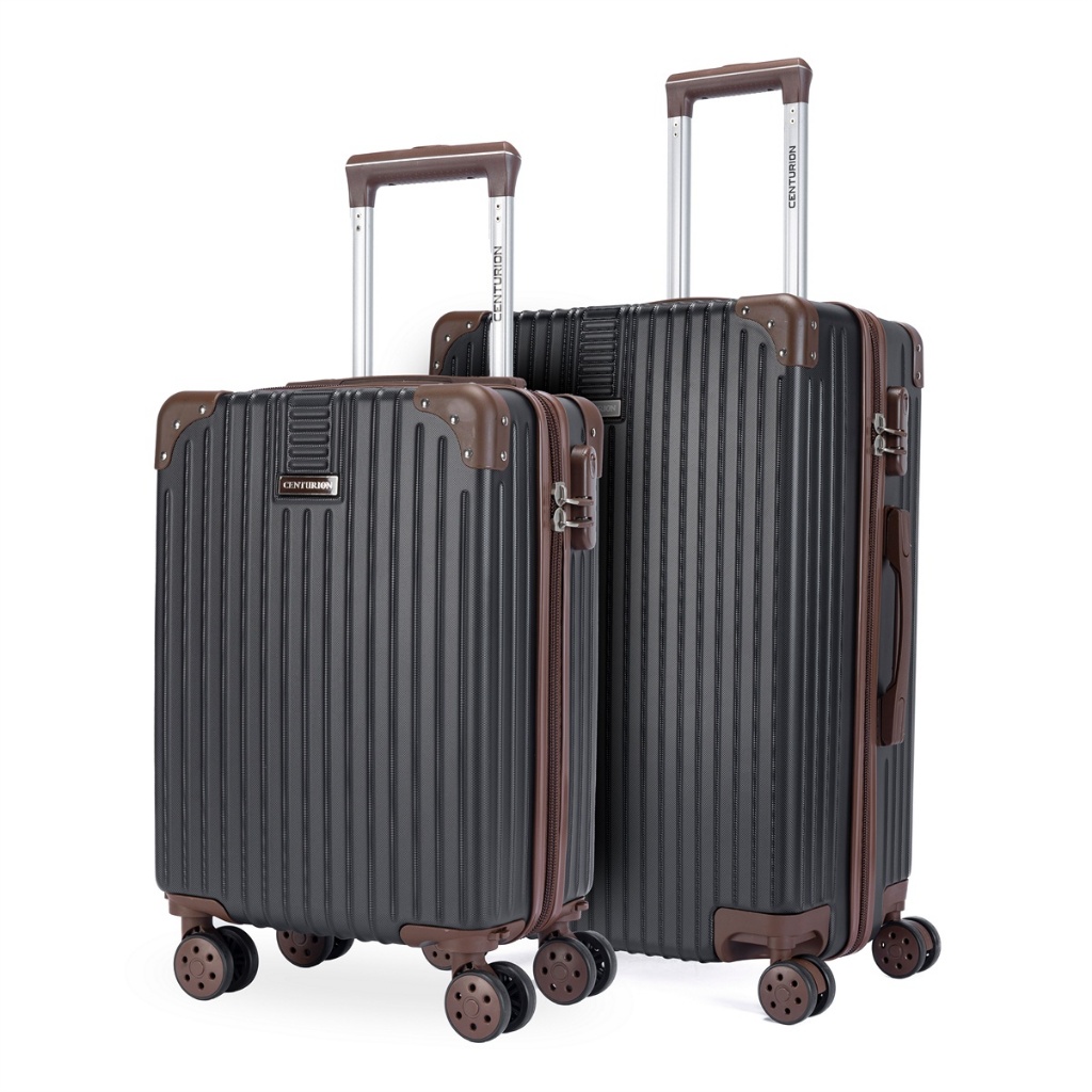 KIt 2 Malas Executivas ABS Viagem Reforçada Anti Furto Roda Giro 360° Centurion