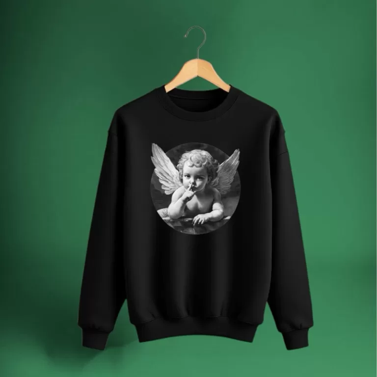 Blusa Moletom Careca Anjo Estilo Frio Inverno Quen