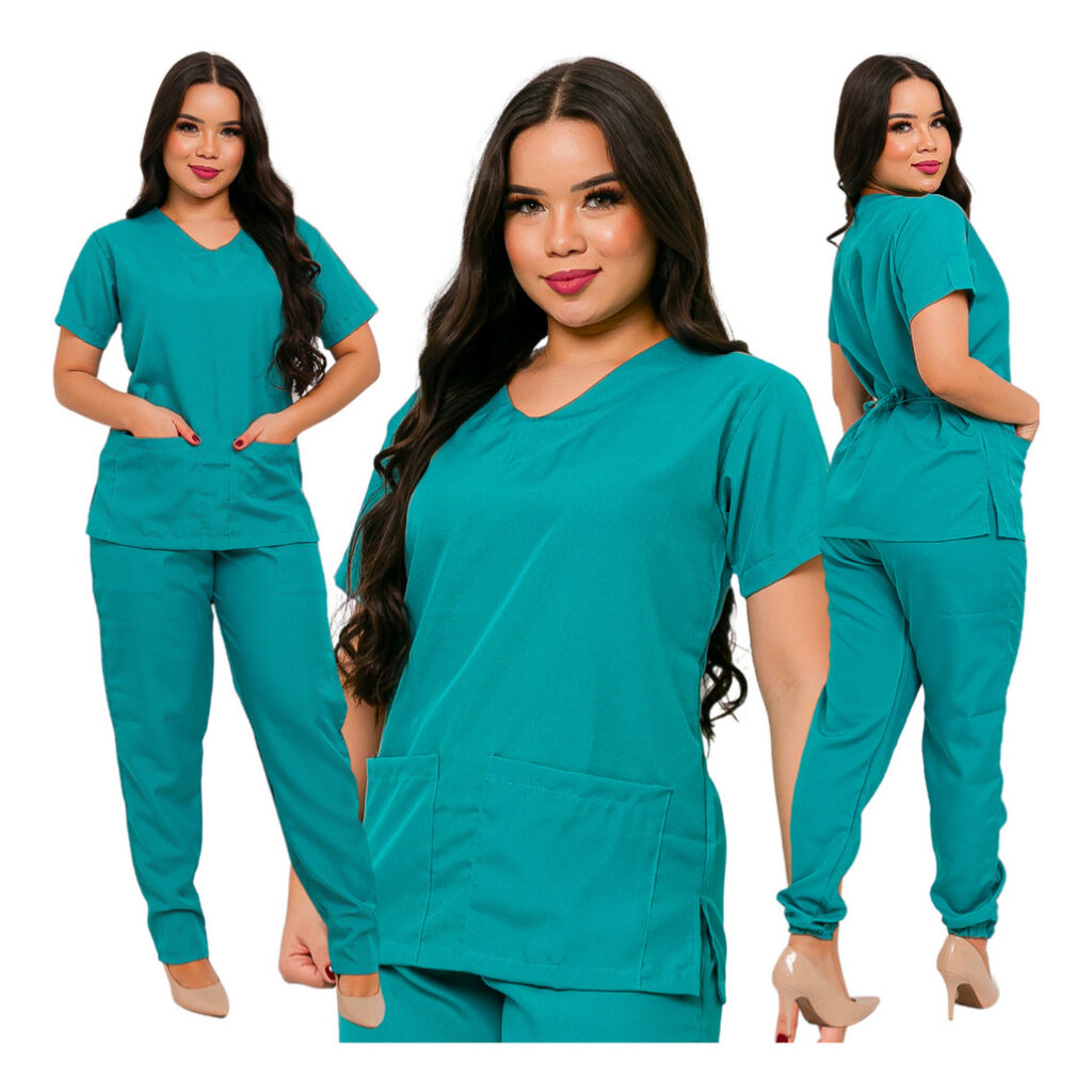 Conjunto Pijama Cirúrgico Scrubs Feminino Uniforme Privativo Premium Atacado