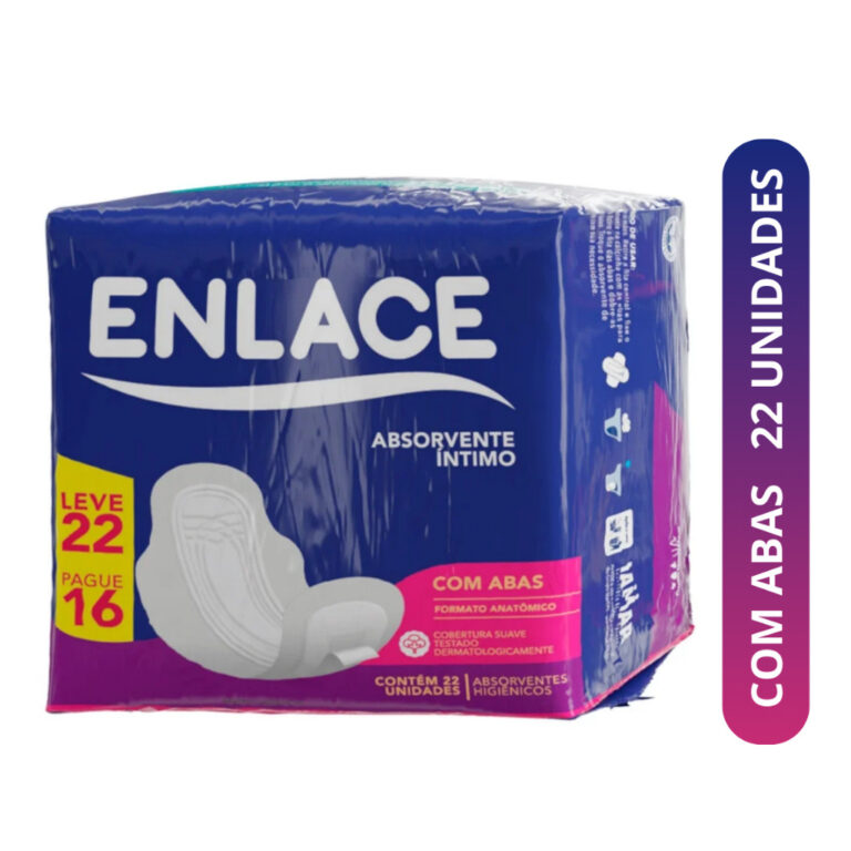 Absorvente Intimo Malha Suave com Abas Confortáve