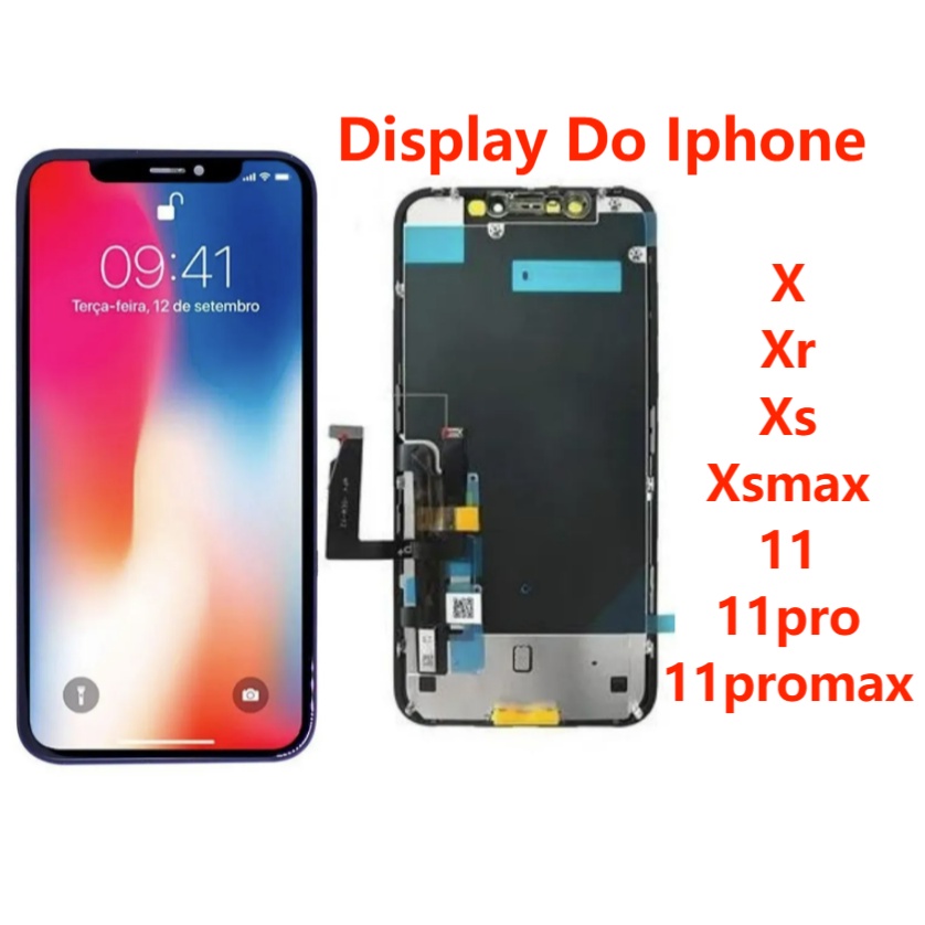 Tela Display Lcd Touch Compatível iP X XR XS MAX 11 PRO 12 PRO MAX 13 14 PLUS Qualidade Melhor