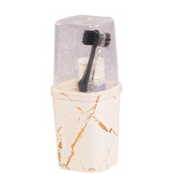 Porta Escova 380ml Dec Classic Branco