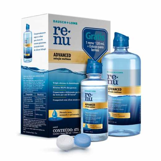 Kit Renu Advanced 475ml (355 + 120 ML) + Estojo / 