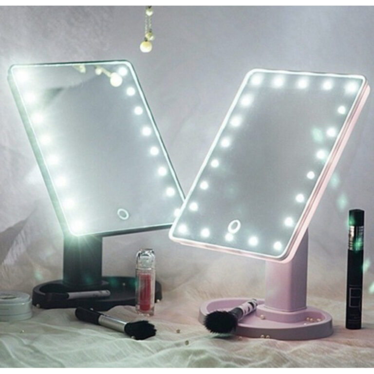 Espelho De Mesa Led Portátil Maquiagem Regulagem 