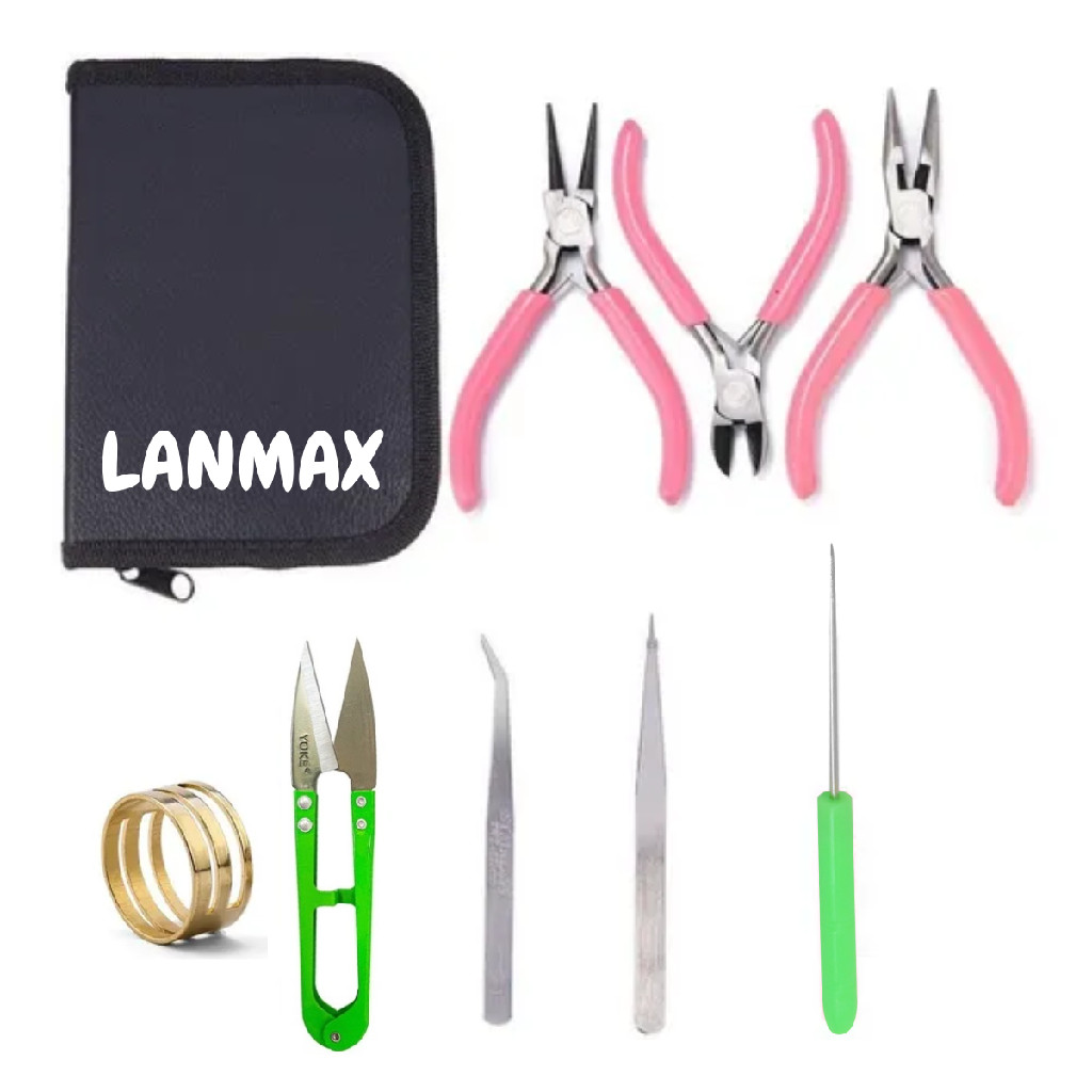 Conjunto De Alicates Bijoux biju Com Acessórios e Estojo