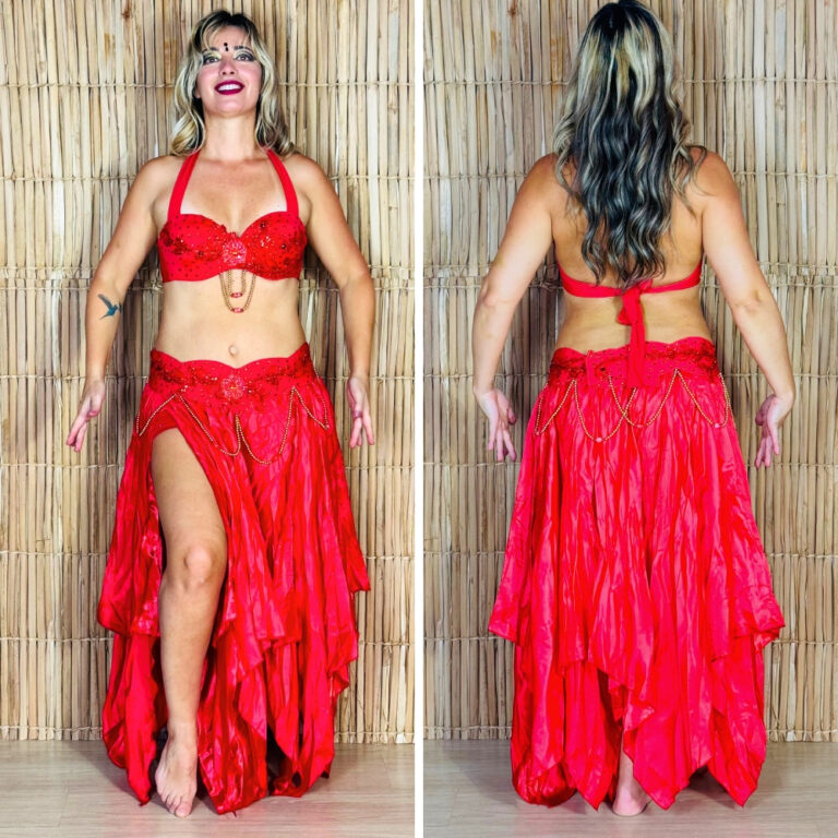 [Liquidação] Dança do Ventre Traje Bordado Comp