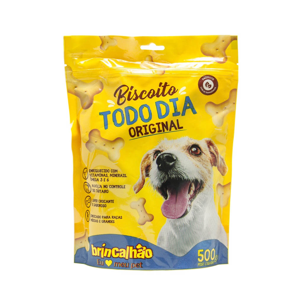 Biscoito Pet para Cães Petisco Adestramento Brincalhão Original 500g