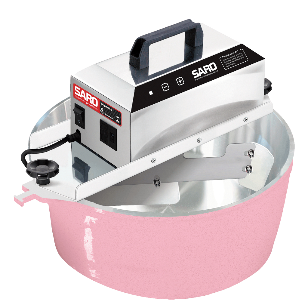 Panela Elétrica 10 Litros Inox Máquina De Mexer Doces Misturador Pa10 Misturela Bivolt Saro