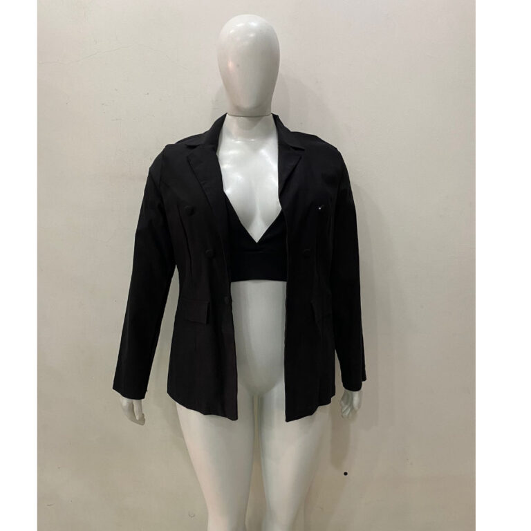 Conjunto Blazer + Top alcinha decote V plus size