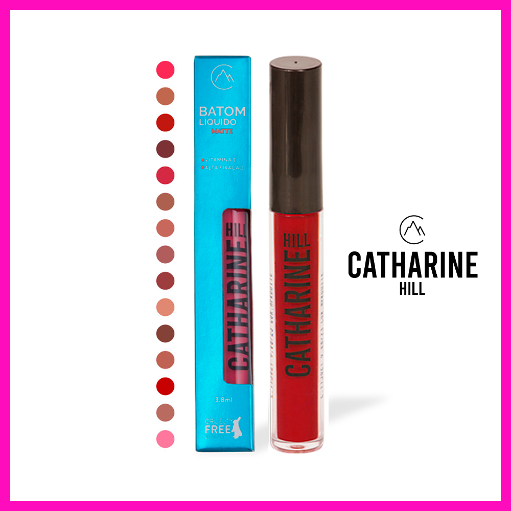 Catharine Hill Batom Líquido Matte 3,8ml.(O ferece alta cobertura com uma textura incrível, supercon