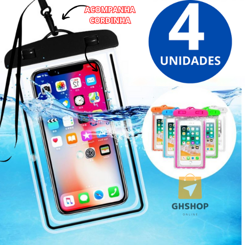 4 Capa Capinha Aprova Dágua Bolsa Impermeável Un