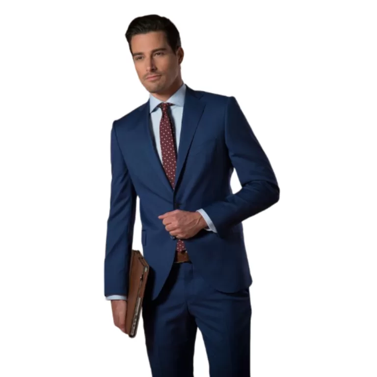Terno Azul Luxo Masculino Microfibra Premium Lanç