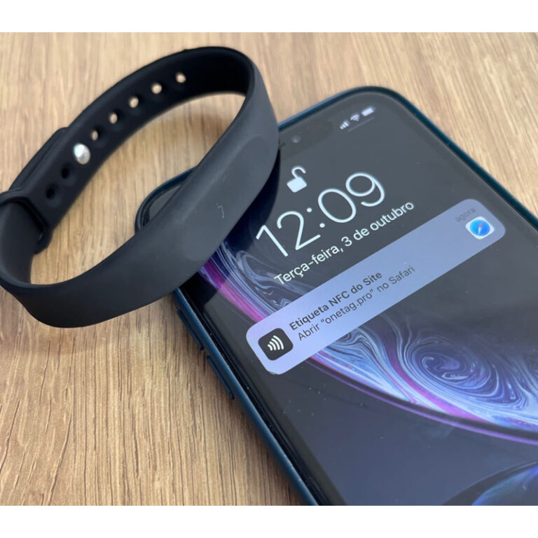Pulseira Cartão de Visita Digital Personalizavel 