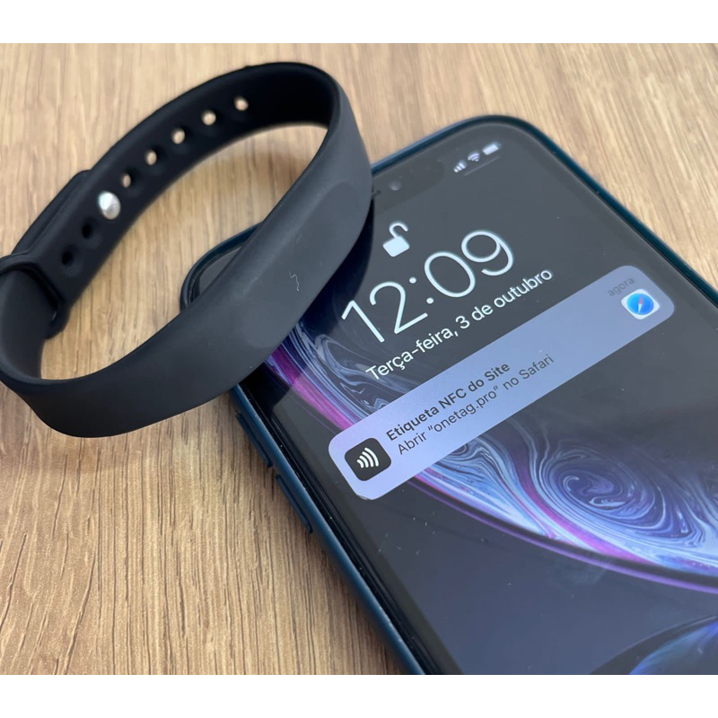 Pulseira Cartão de Visita Digital Personalizavel Com Tecnologia Nfc