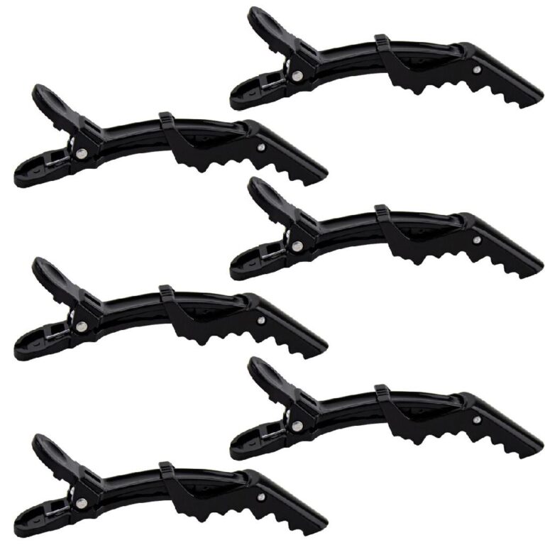 Kit 6 Presilhas Prendedor Cabelo Bico Jacaré Croc