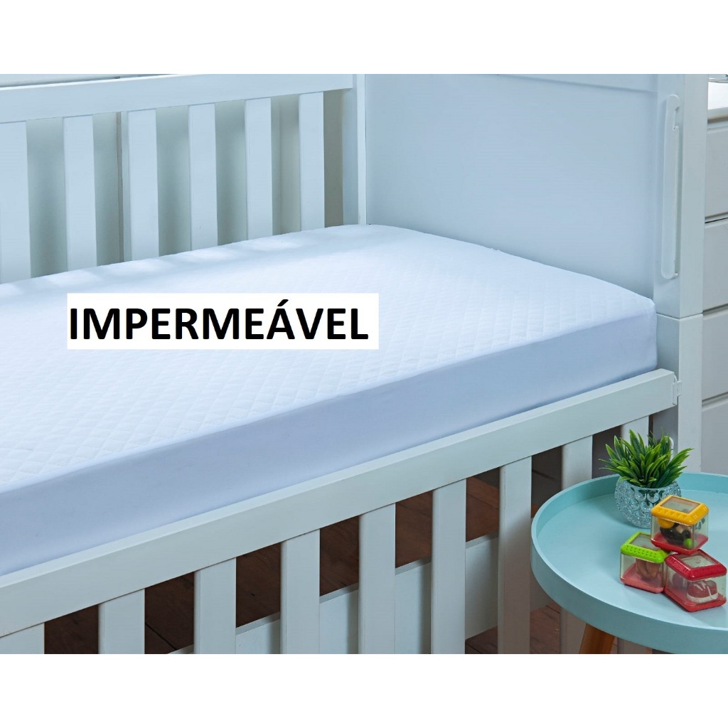 Capa Protetor Impermeável Mini Berço para Bebê 0,90 x 0,40 x 0,7 cm – Anti Vazamento Anti Ácaro Cama