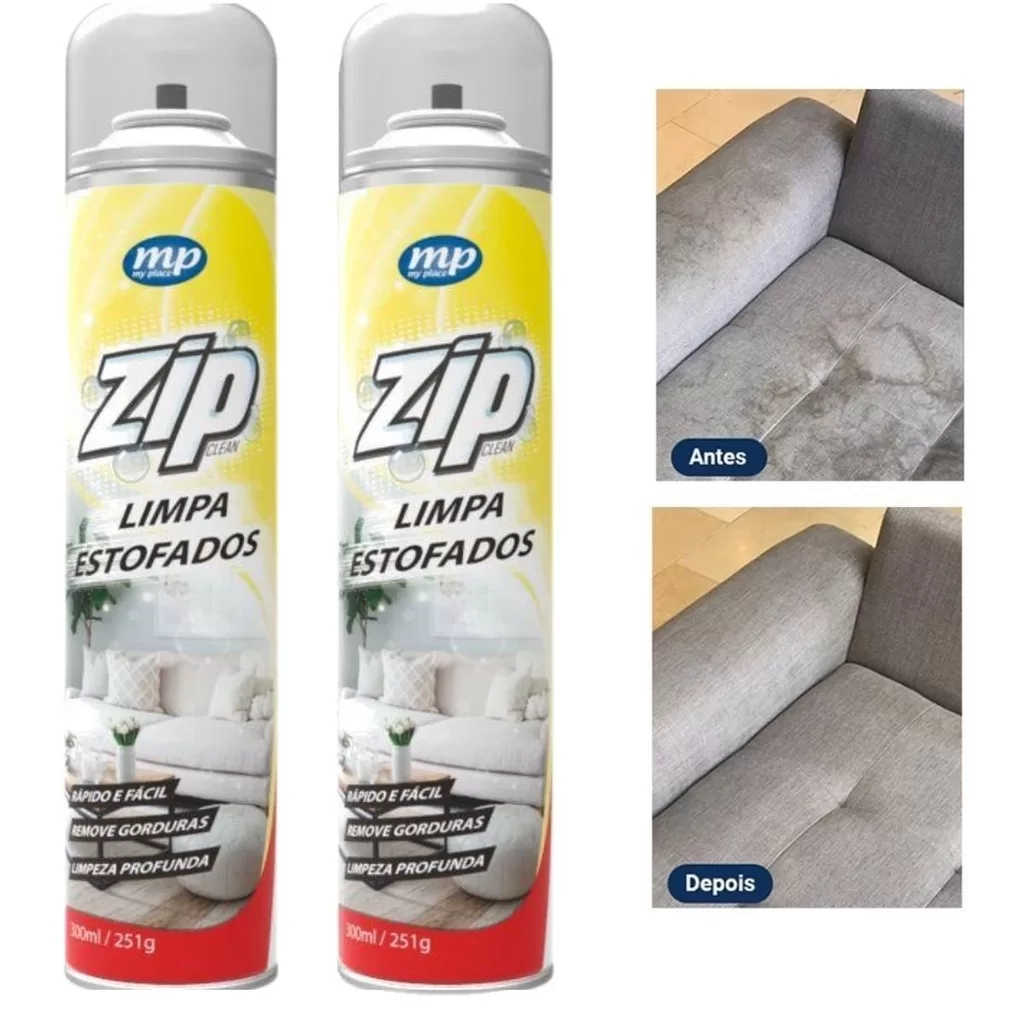 Limpa Estofados Spray Zip 300ml My Place Carro e Sofá