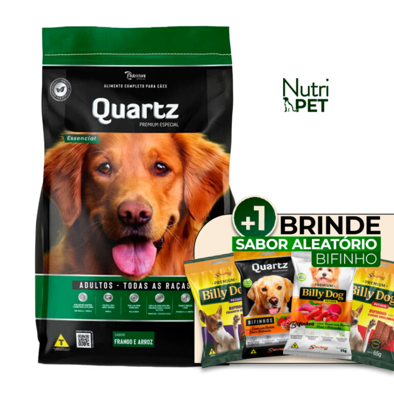 Ração Quartz Essencial Cães Frango e Arroz 15kg