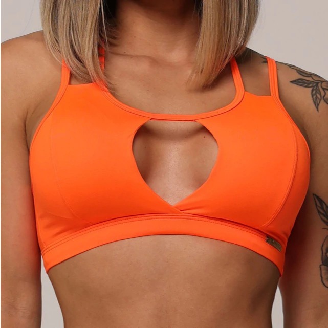 TOP FLORENÇA LARANJA NEON