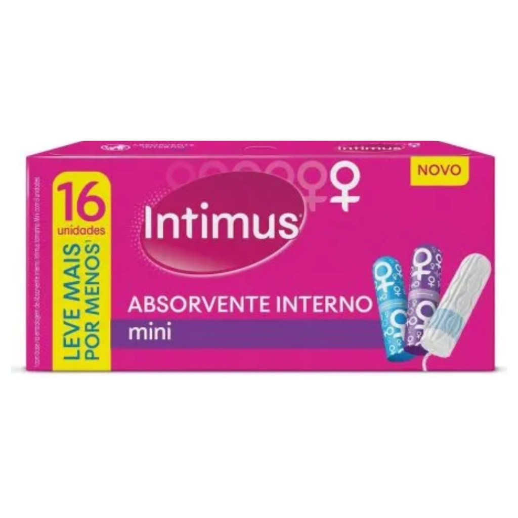 Absorvente Intimus Interno Mini Com 16Un