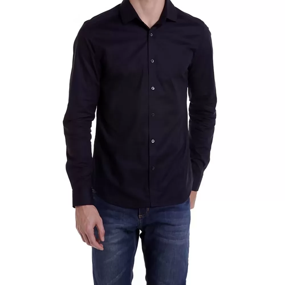 Camisa John John New Slim Black Masculina – Preto