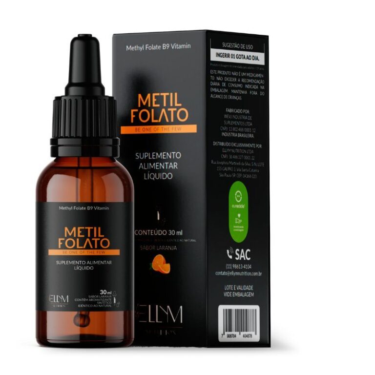 Metilfolato Vitamina B9 Fórmula Ativa 30mL 500mcg